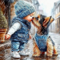 Preview: Diamond Painting Zwei Freunde